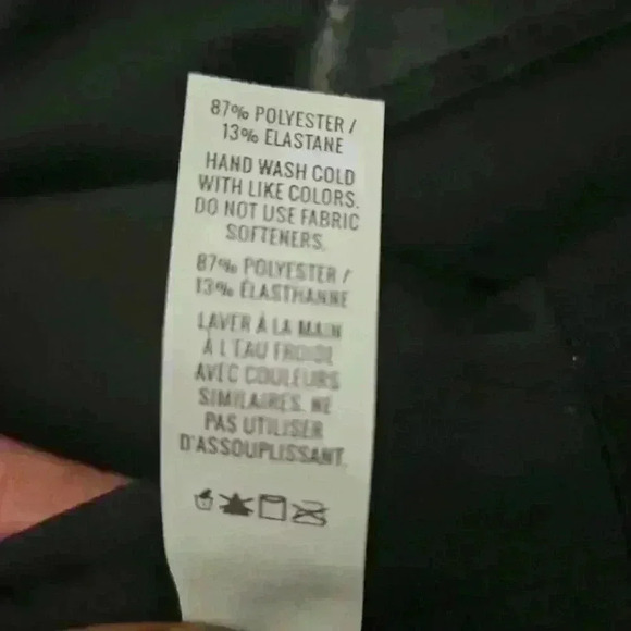 Aerie Womens Stretch Extensible Medium Support Black Crackle Faux Leather M - Picture 10 of 12